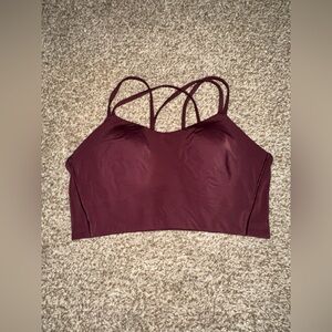 LULULEMON LIKE A CLOUD BRA LONGLINE *LIGHT SUPPORT, B/C CUP IN CASSIS